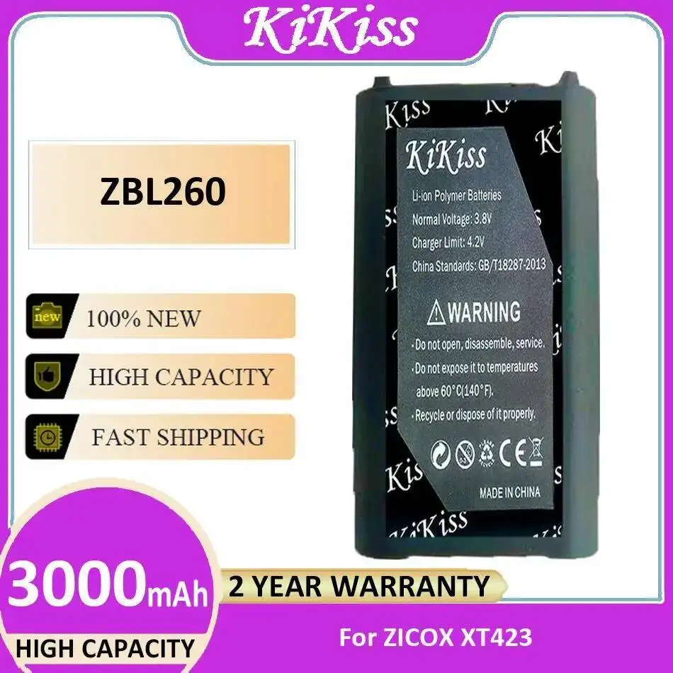 

For Zicox XT423 ZBL260 Printer Battery 3000Mah Durable Premium Replacement