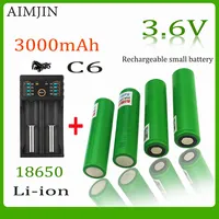 VTC6 3.6V 18650 New original 3000mAh For Us 18650  30A toys tools flashlight battery +USB Charger