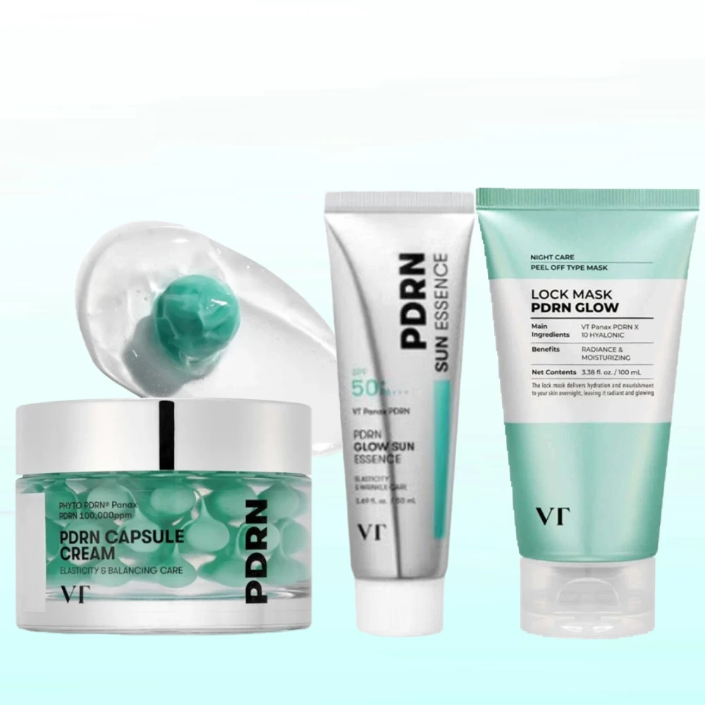 

PDRN Skin Care Series - Capsule Cream, SPF 50+ Sun Essence, Peel-Off Night Mask For Brightening, Anti-Wrinkle, Repair, Hydrating