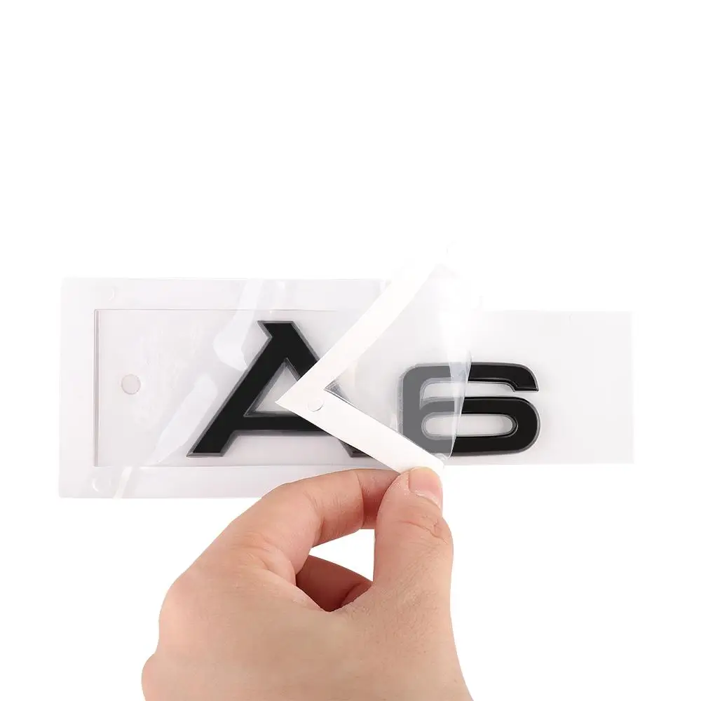 3D ABS A3 A4 A5 A6 A7 A8 A4L A6L A8L Q3 Q5 Q7 Letters Car Rear Trunk Emblem Decoration Sticker For Audi Sline Quattro RS A1 A2