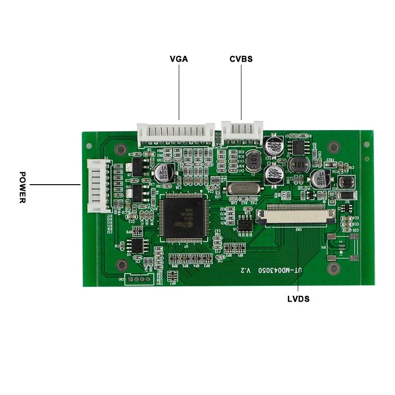 شاشة LCD أصلية 5 بوصة RGB AT050TN33 V.1 مع لوحة تحكم AV VGA 480*272 سطوع 350