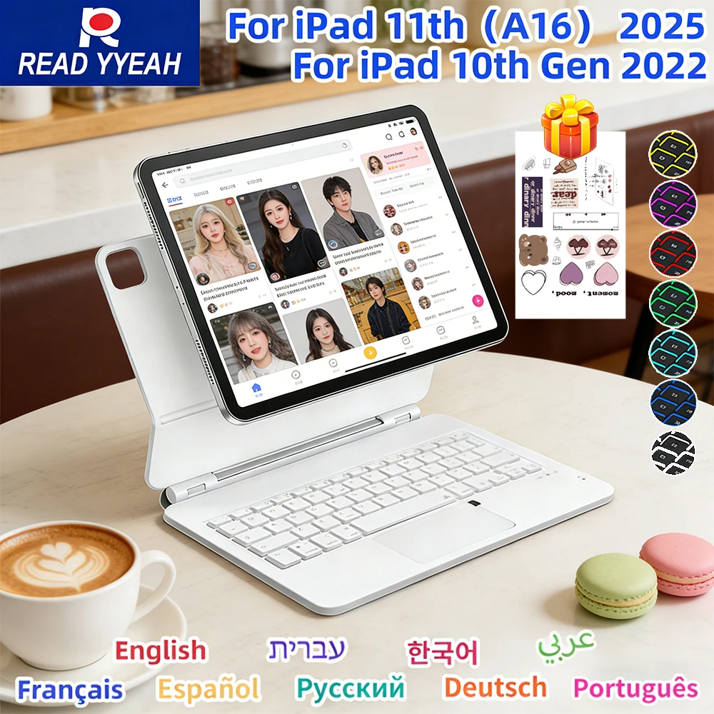 

READ YYAEH Magic Keyboard for iPad Air 6 2024 13 in Case for iPad Pro 11 12 9 Pro 13 Air 4 5 for iPad 10th 11th Generation Cover