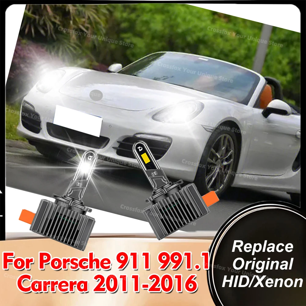 2x-hid-to-led-headlight-bulbs-d3s-d3r-copper-tube-head-lamps-50000lm-for-porsche-911-9911-carrera-2011-2012-2013-2014-2015-2016