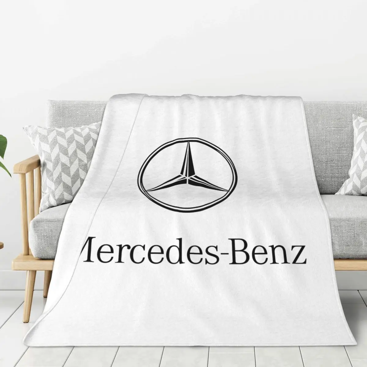 M-Mercedes Deken B-Benz Merk Logo Gooien Dekens Woonkamer Slaapkamer Slaapbank Warm En Comfortabel Het Hele Seizoen