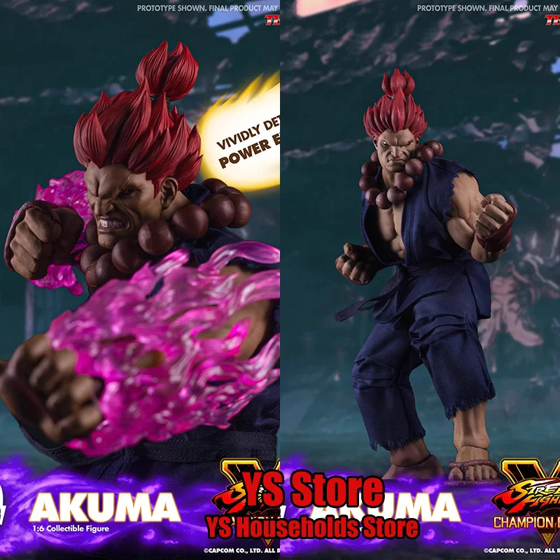 

ICONIQ STUDIOS IQGS-05 1/6 Street Fighter Akuma Action Figure Anime Figthing Game Gouki Muscle Body Design 12" Man Figurine