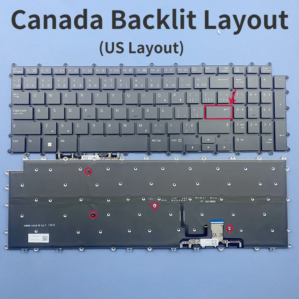 

Canada(US Layout) Backlit Keyboard For For LG 17Z90Q 17ZD90Q 17Z90Q-G 17Z90Q-K 17Z90Q-R 17Z90Q-R.AAS8U1 17Z90Q-GA5WK Series