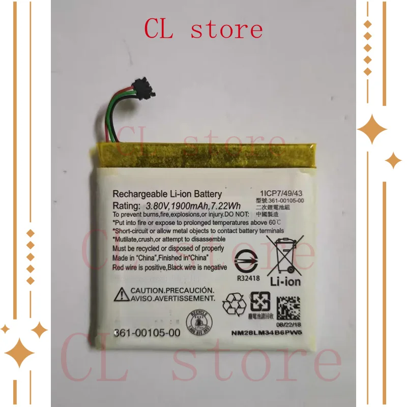 used 361-00105-00 New 1900mAh 3.80V Battery for Garmin Edge 1030 GPS