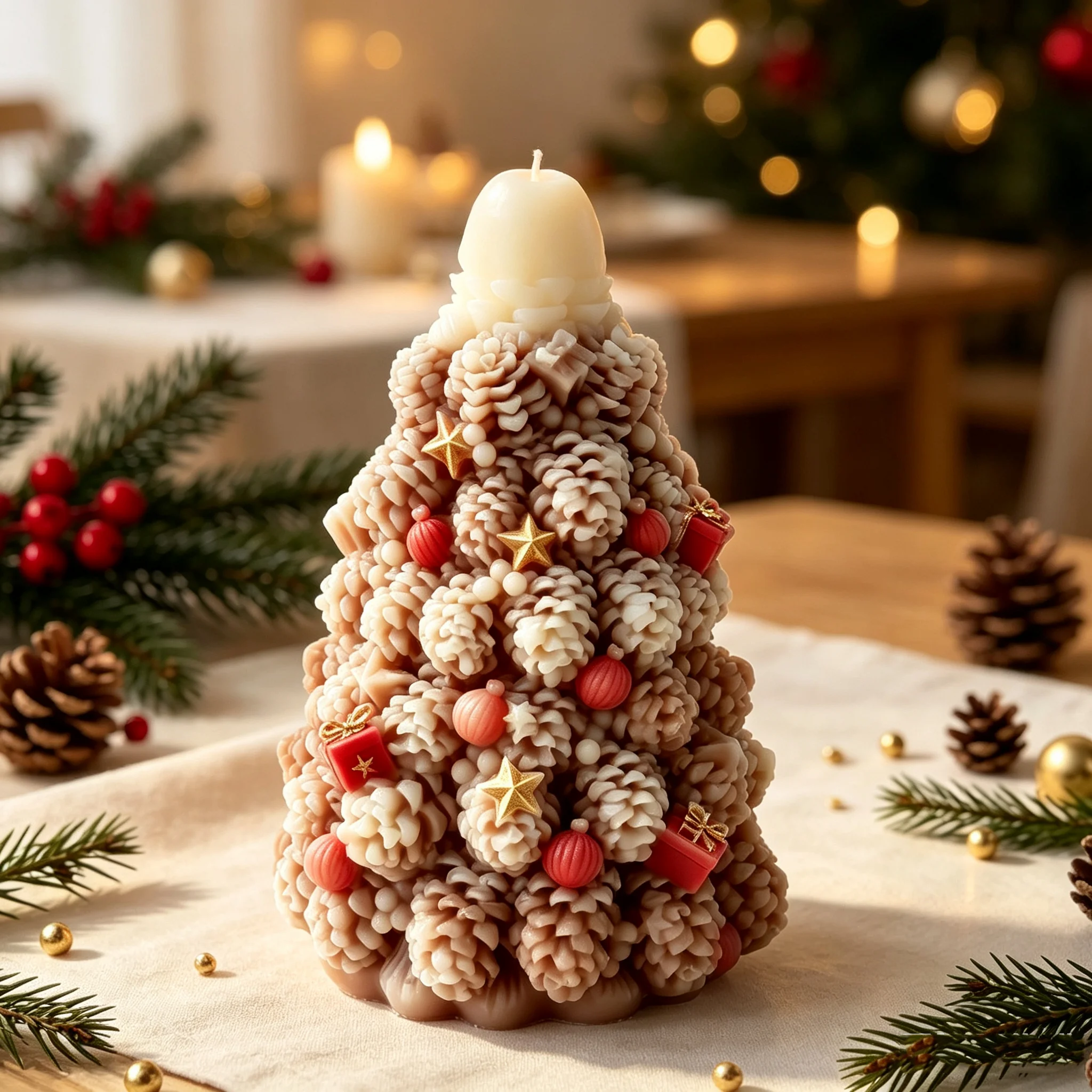 Creative Pinecone Christmas Tr - огляд і ціна Xmas Candle Making