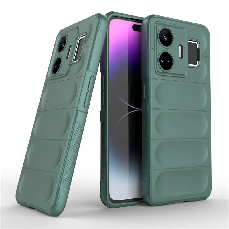 Realme GT Neo 5 RMX3706 Case Skin Feel Soft TPU Etui For Oppo Realme GT Neo 5 GT3 10 Cover Built-in fiber flock Shockproof Capa