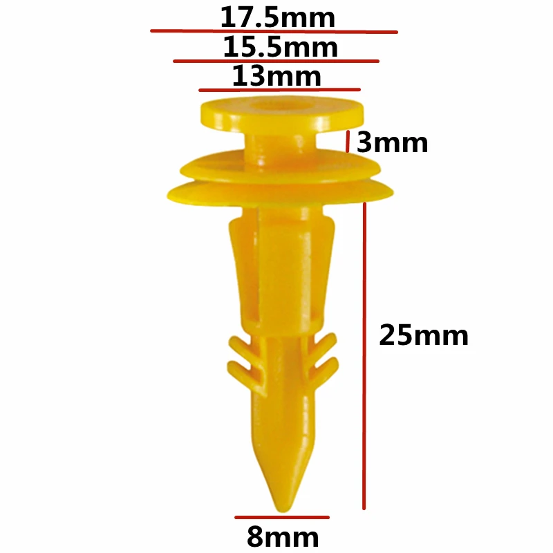 20Pcs For 8MM Hole Car Door Interior Panel Trim Retainer Clips Auto Door Panel Clip For Chrysler For Jeep  6502991  D72