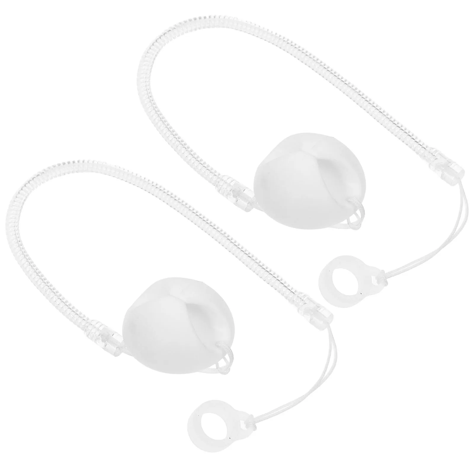 

2 Pcs Stylus Pen Fixing Rope Counter Holder Guarded Transparent Anti Theft Chain Office