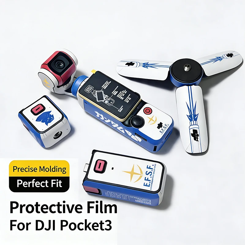 3M Cartoon Sticker For DJI Pocket 4/3 Decal Skin Wrap Anti-Scratch Protective Film Coat Sticker For Osmo Pocket4 No Residue
