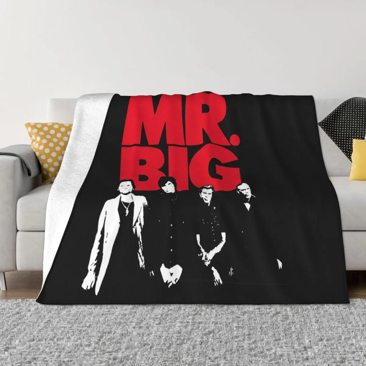 Mr Big 2009 Concert Next Time Around Tour Paul Gilbert Billy Sheehan High Quanlity New Arrival 2021 Throw Blanket