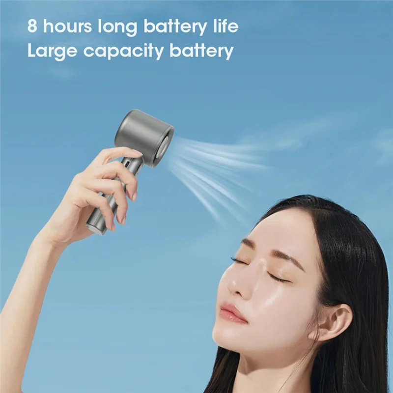 

AB46-120 Gears Handheld Fan Portable 120 Wind Speed Mini Bladeless Hand Fans Rechargeable Office USB Electric Fan