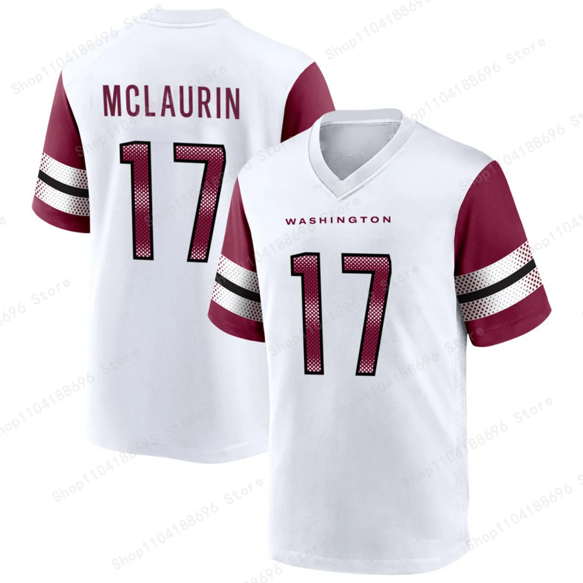 Washington Commanders Game Custom Player Jersey - White Jersey T-Shirt Boy/Men Football Sports Short Sleeve Jersey Tshirt