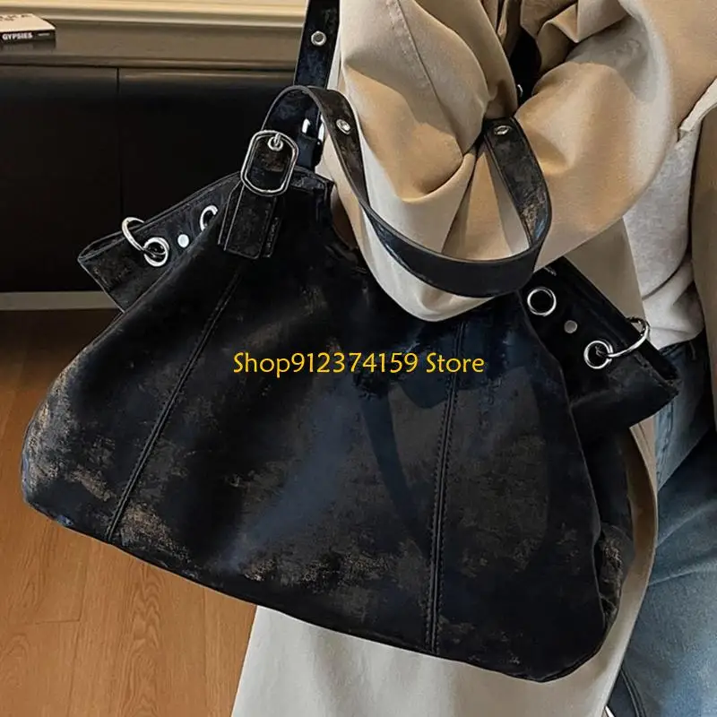 

G5AE Модный замшевый кошелек Сумка на плечо Ретро Мягкая сумка-бродяга Сумка с верхней ручкой Рабочая сумка