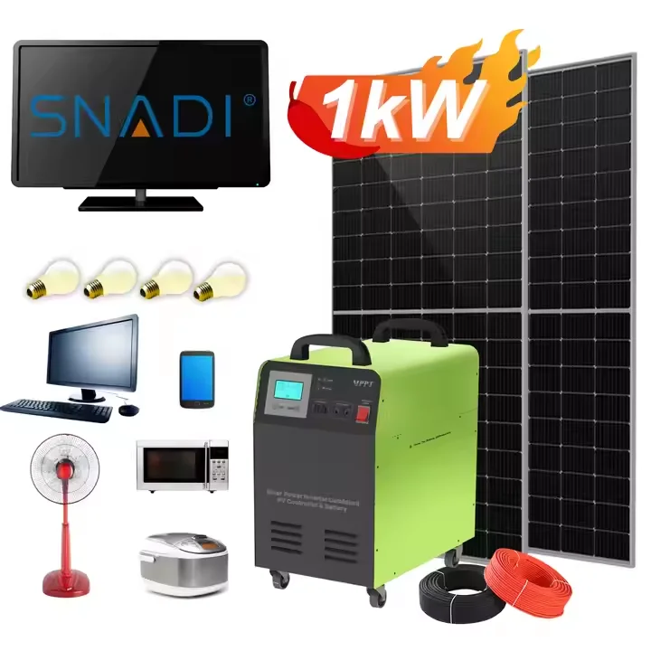 

Solar Power System 1000w 1500w All In One Machine Contains With Inverter Charge Controller Battery