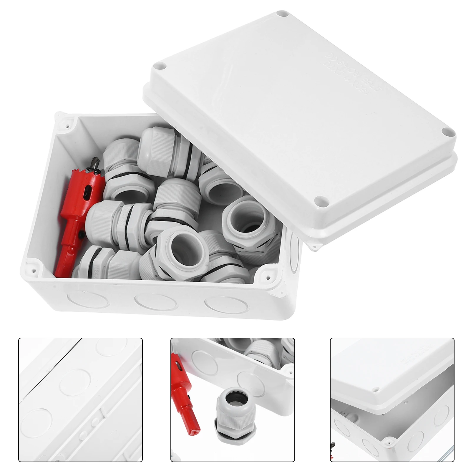 

Waterproof Junction Box Outdoor Electrical Sealing Connector Wiring Accessory Abs Distribution Cable Diy Project Case