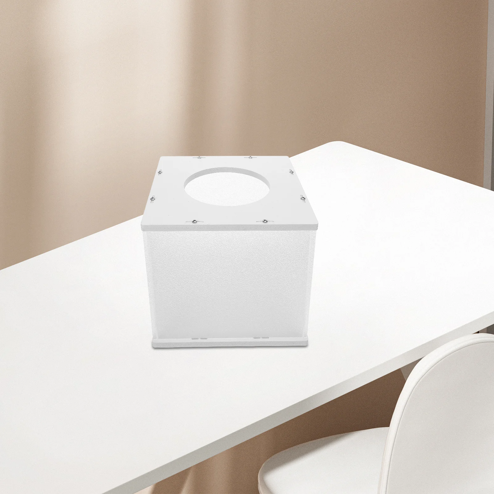 กล่องอะคริลิคใสทรงสี่เหลี่ยมขนาด 20 ซม. สำหรับการระดมทุน การลงคะแนน การกิจกรรมการกุศล การแข่งขัน  ใส่ตั๋ว จับสลาก