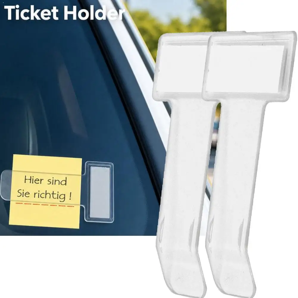 Car Parking Ticket Clip Windscreen Card Bill Holder Mount Fastener Organizer Car Styling Windshield Stickers Home Office
