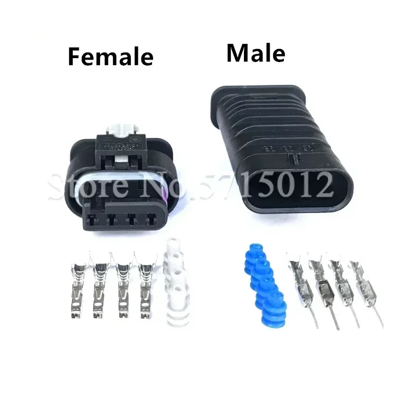 4 Hole 1-1718656-1 1718657-1 1718657-1 Waterproof Car Cable Connector Sensor Plug For Benz 4f0 973 704 4f0973704