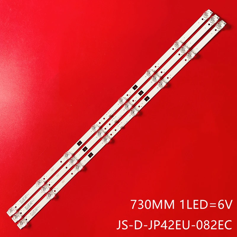730mm Led backlight strip 8 lamp for Akai 42'' TV aktv4235s smart JS-D-JP42EU-082EC (70310)  E42EP/K1000 6V/LED