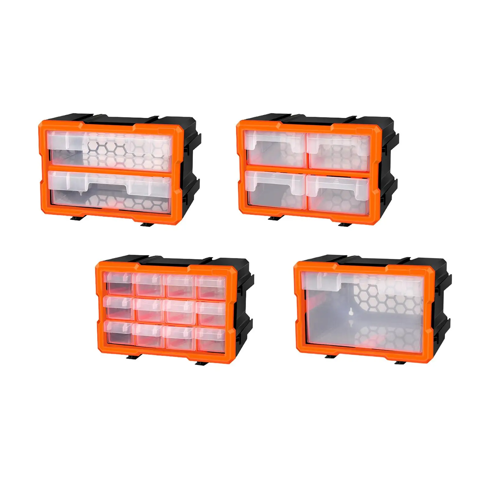 Storage Tool Box, Small Tool Organizer, with Compartments, Plastic Parts Tool Box