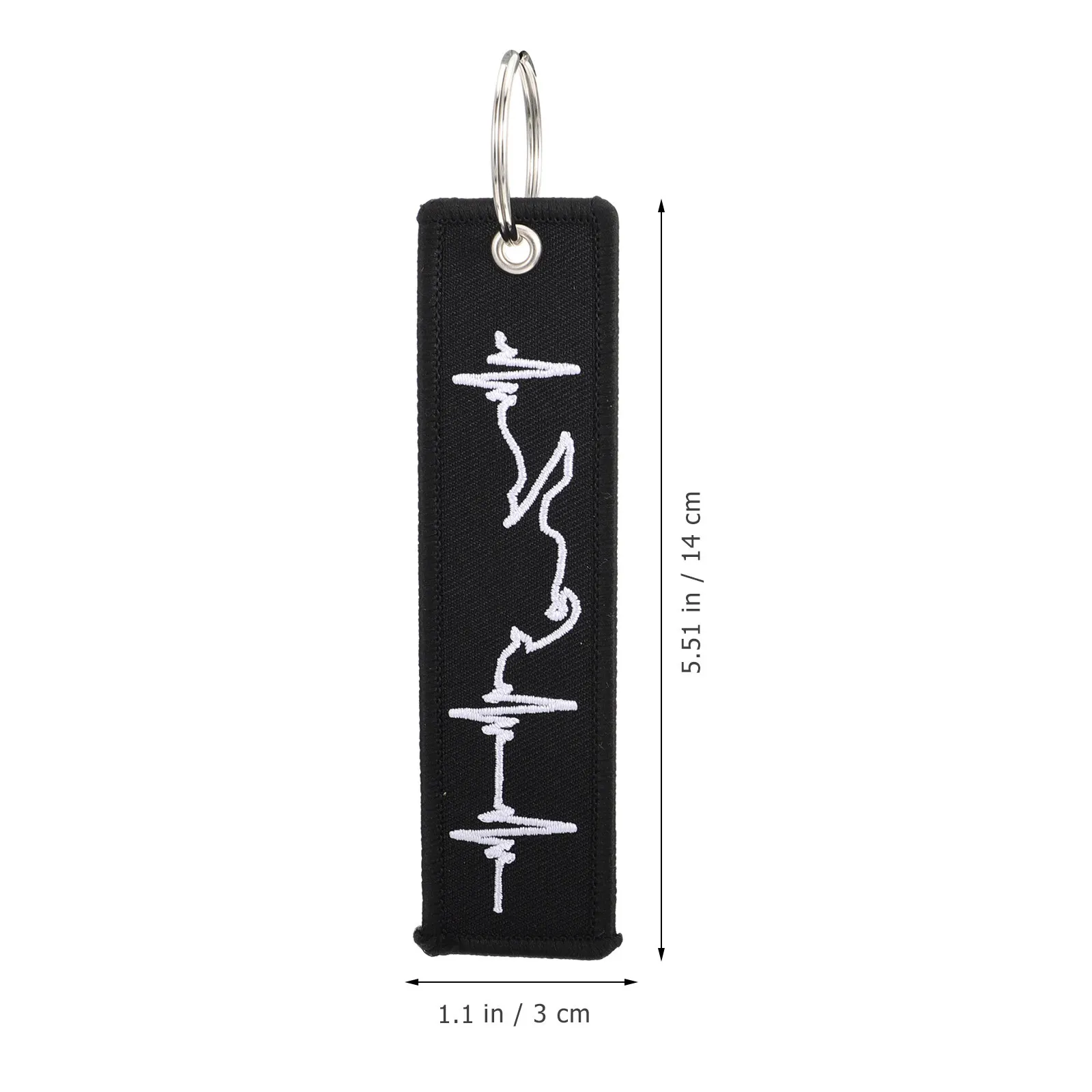 4Pcs Embroidered Key Chains Practical Portable Key Pendants Exquisite Craftsmanship Gift Supplies Assorted Colors