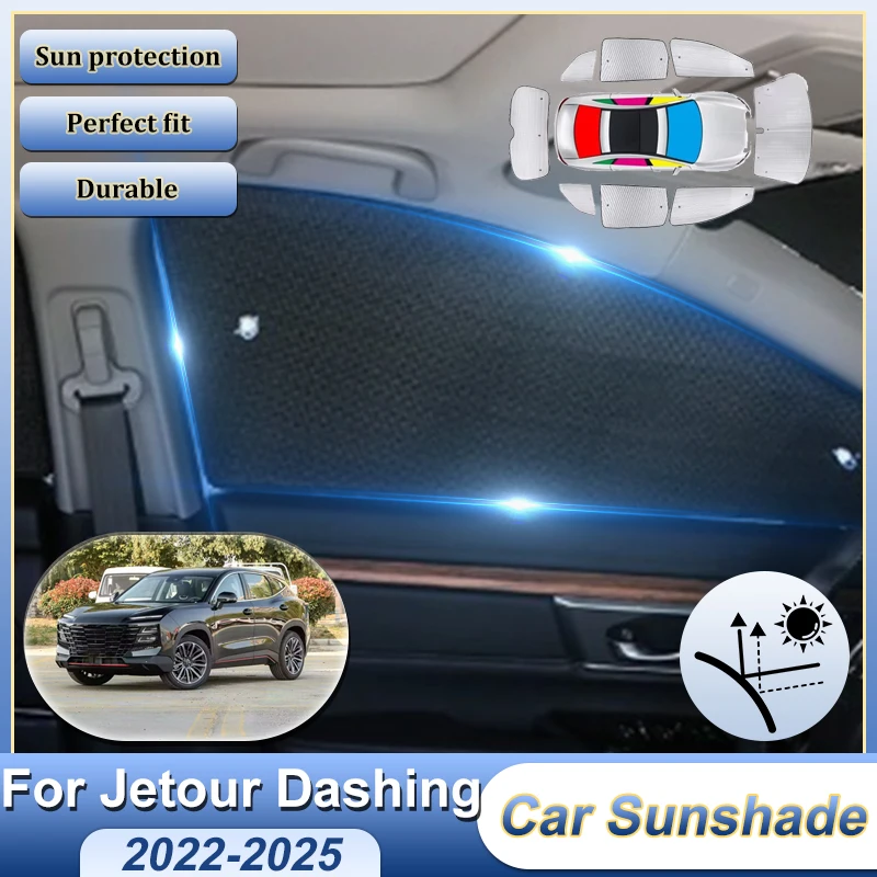 

Солнцезащитный козырек для Jetour Dashing Soueast S06 2022-2025: Полное покрытие, теплоизоляция, защита от УФ-лучей, автомобильные аксессуары