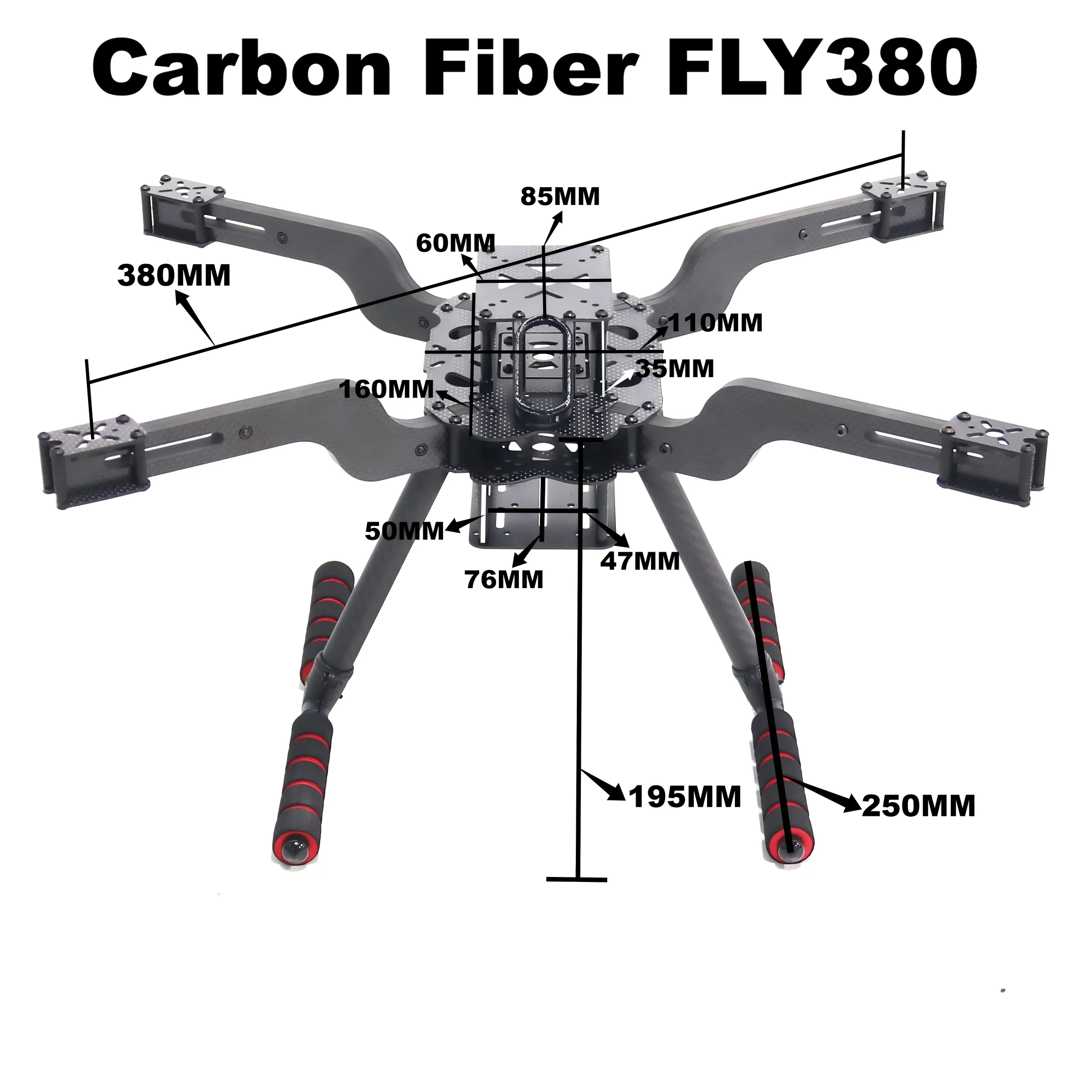 

B-CUBE Open Source New Smart Drone FLY350 380MM F722 Quadrotor Rack RC Multicopter Multi-Rotor With Landing Gear Betaflight