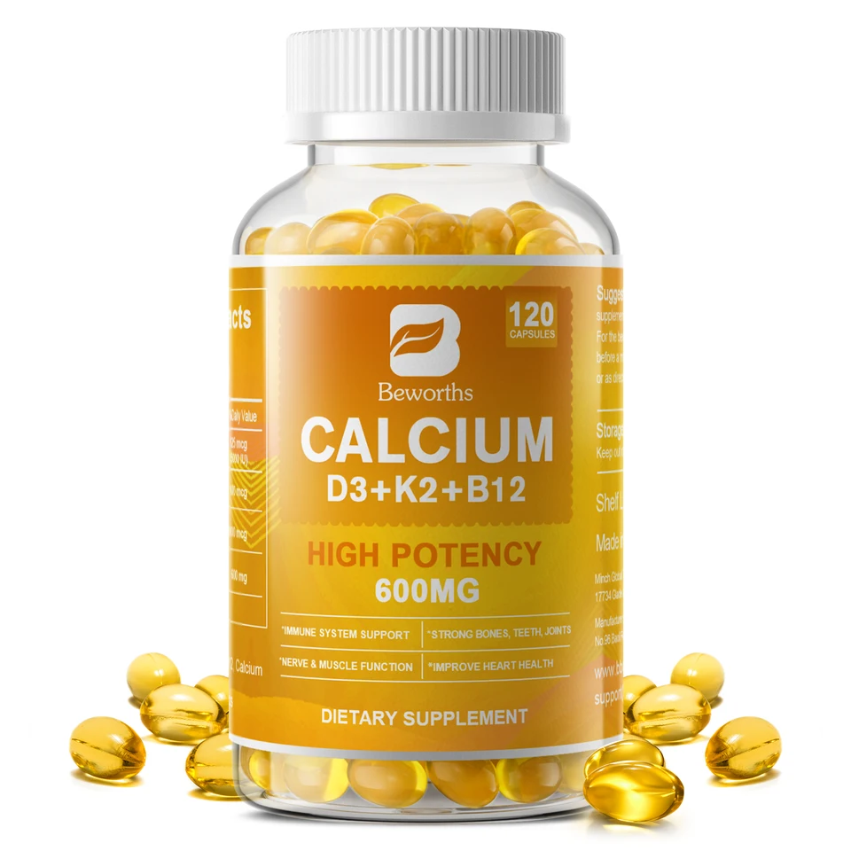 Vegan Calcium and Vitamin D3 Supplement for Health