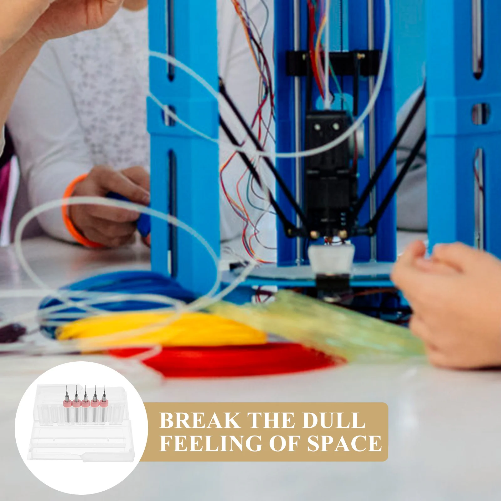 

5Pcs 0.4mm Extruder Nozzle Cleaner Kit High Speed Drill Bits for Pcb Electron Metal Tools Cleaner Bits