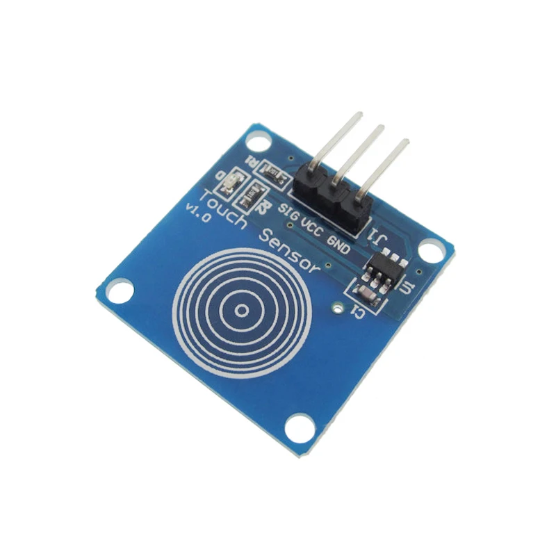 Módulo de sensor digital TTP223B Interruptor táctil capacitivo Módulos táctiles azules