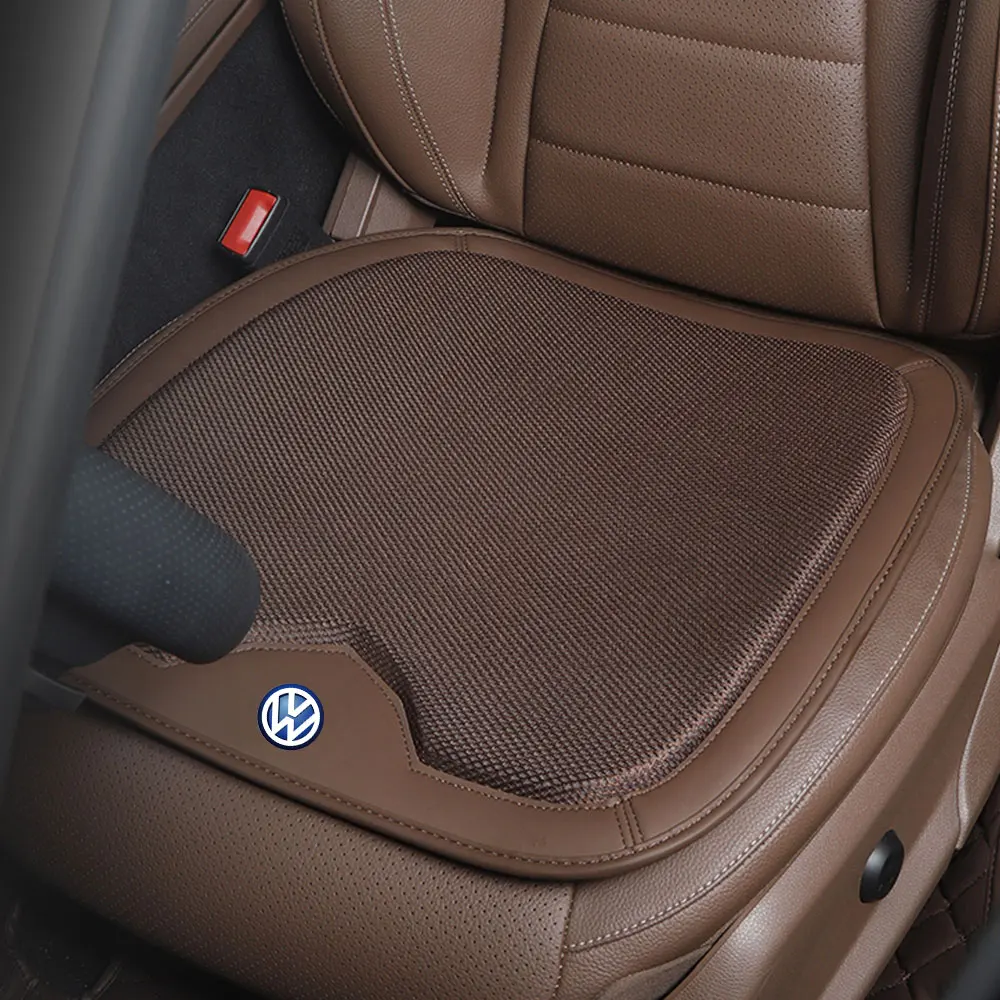 Car Seat Anti-slip Ice Silk Cushion Breathable Pad Auto Interior Accessories For Volkswagen VW Golf 4 5 6 7 Jetta Polo Caddy GTI