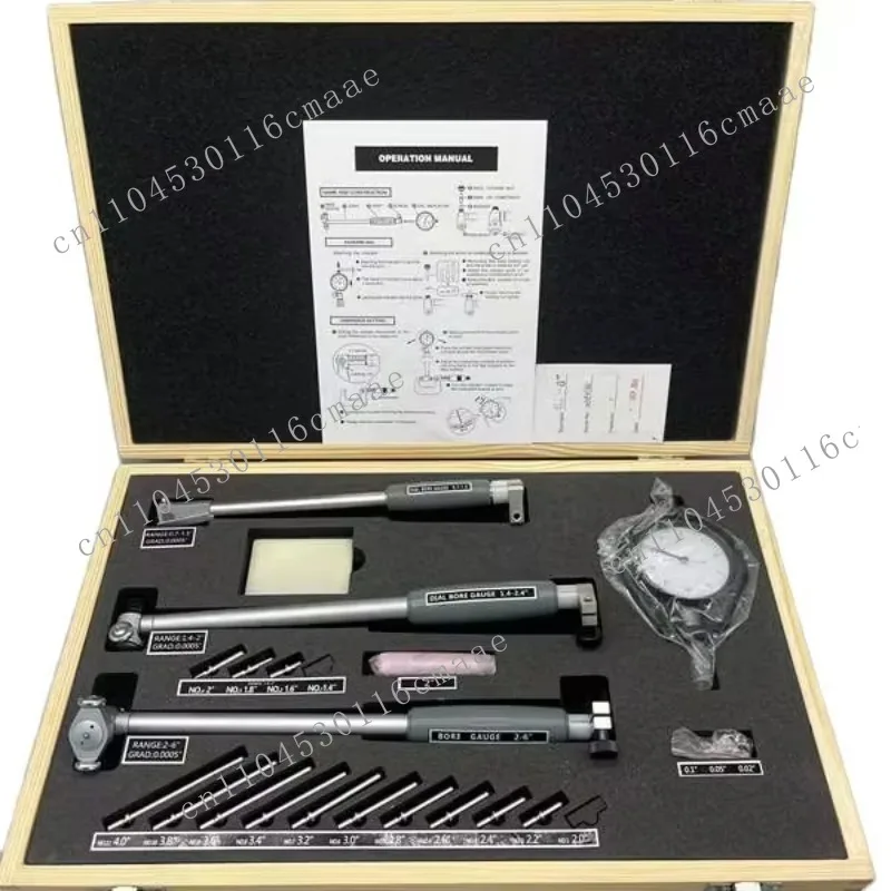 

Set of Three Dial Bore Gauge 0.7-6 " Bore Gauge Rod 18-35-50-160mm Extended Bore Gauge Rod
