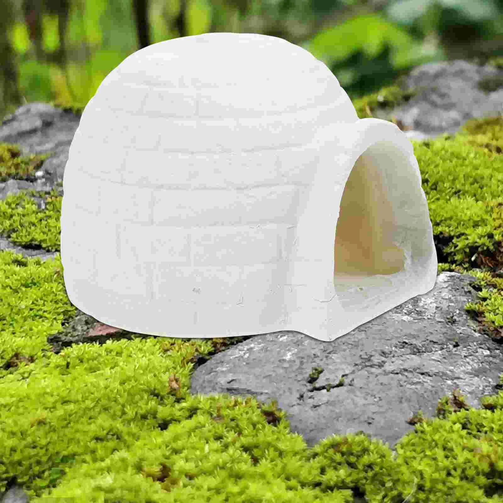 Simulated Igloo Model Ice House Iceberg Kids Toy Picture Ornament Figurines Decorative Decorations Inflatable