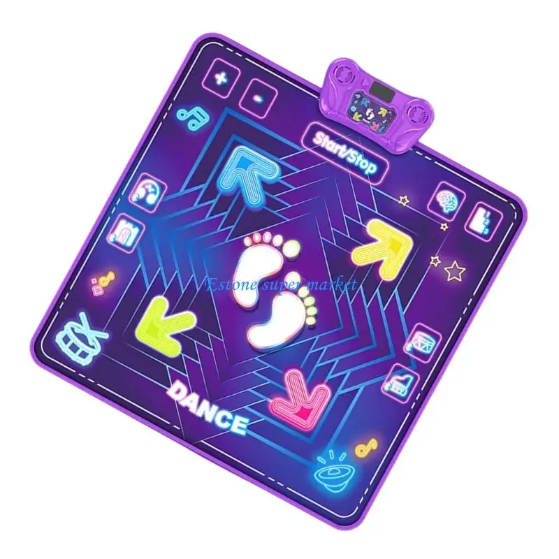 090B Edukacyjna mata do tańca z oświetleniem muzycznym dla dzieci Playmat z możliwością składania