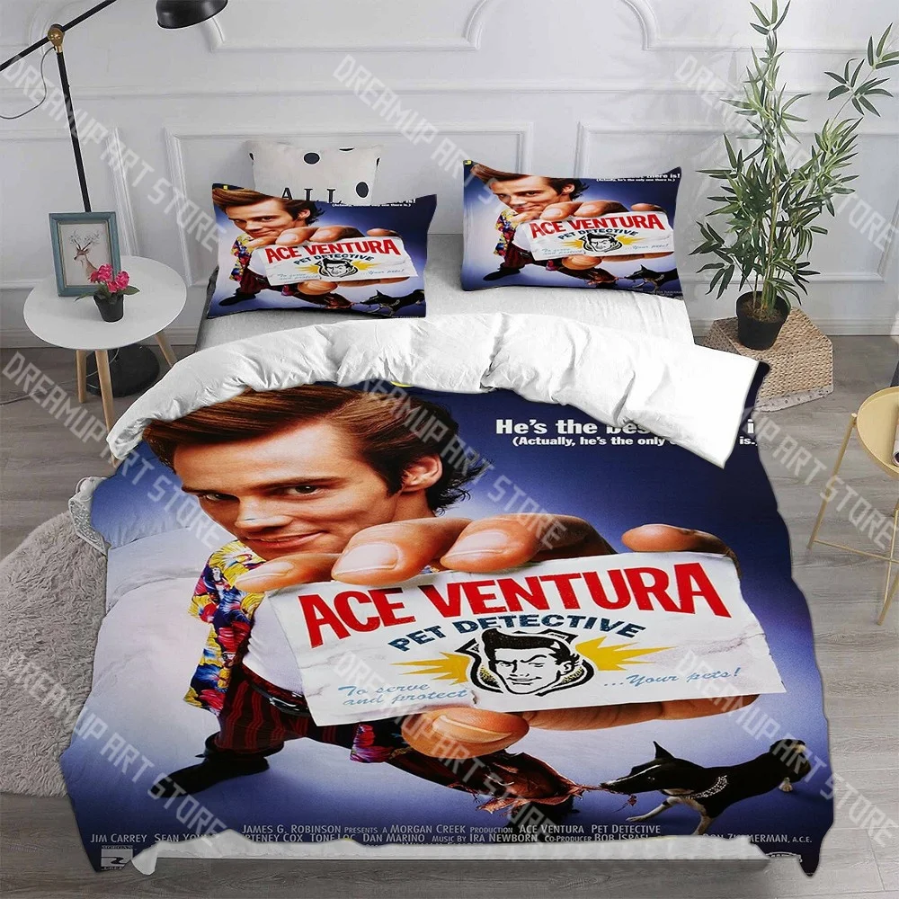 Fashion Ace Ventura Pet Detective Bedding Set Single Twin Full Queen King Size Bed Set Kids Bedroom Duvetcover Sets Bed Sheet