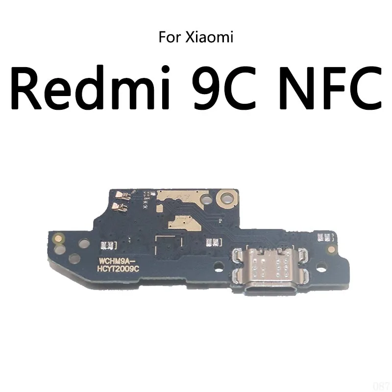 Porta de carga usb soquete jack conector cabo flexível para xiaomi redmi 9a 9c nfc 9t módulo placa carregamento