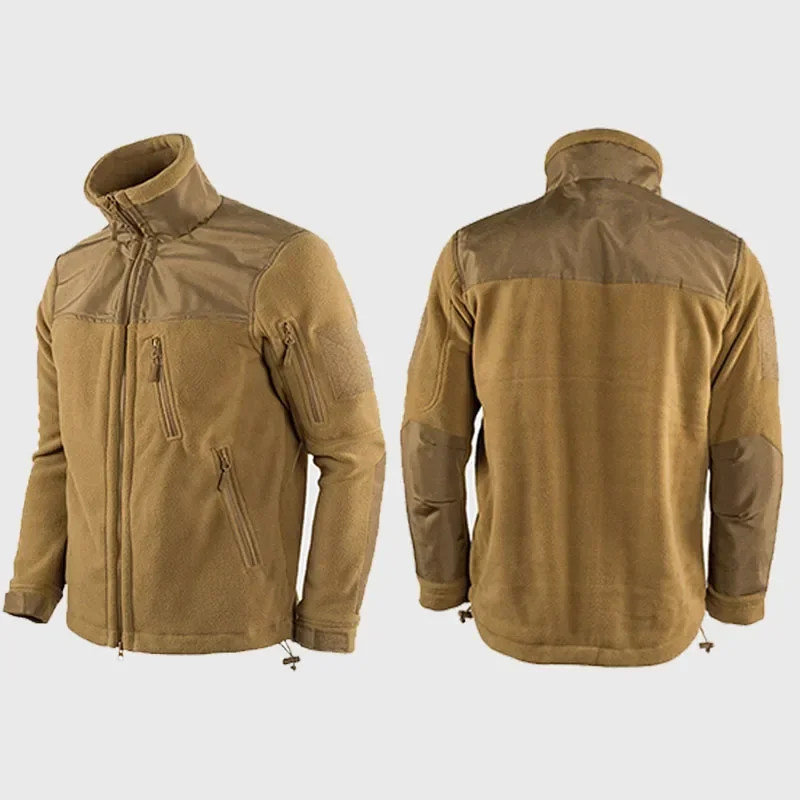 Chaqueta de lana táctica para hombre, abrigo térmico a prueba de viento, transpirable, ideal para senderismo al aire libre, acampada, otoño e invierno, novedad