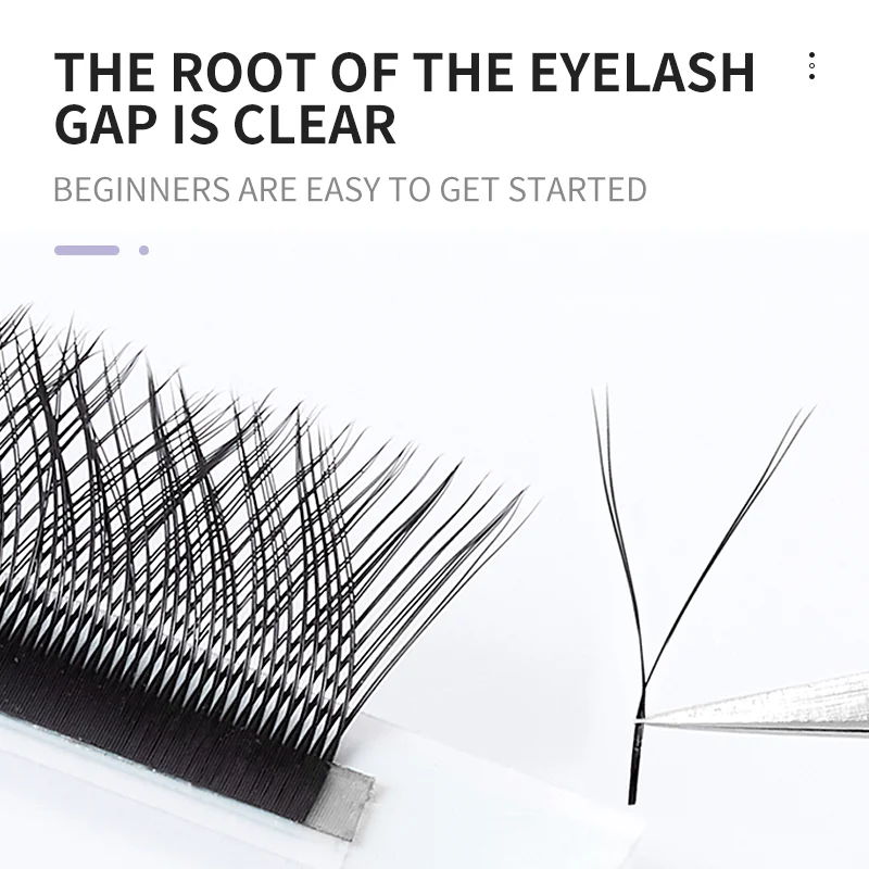 NATUHANA YY Forma Estensioni Ciglia CDL LU(M) Curl Visone Finto Doppia Punta Ciglia Individuale Innesto Facile Y Lash Trucco