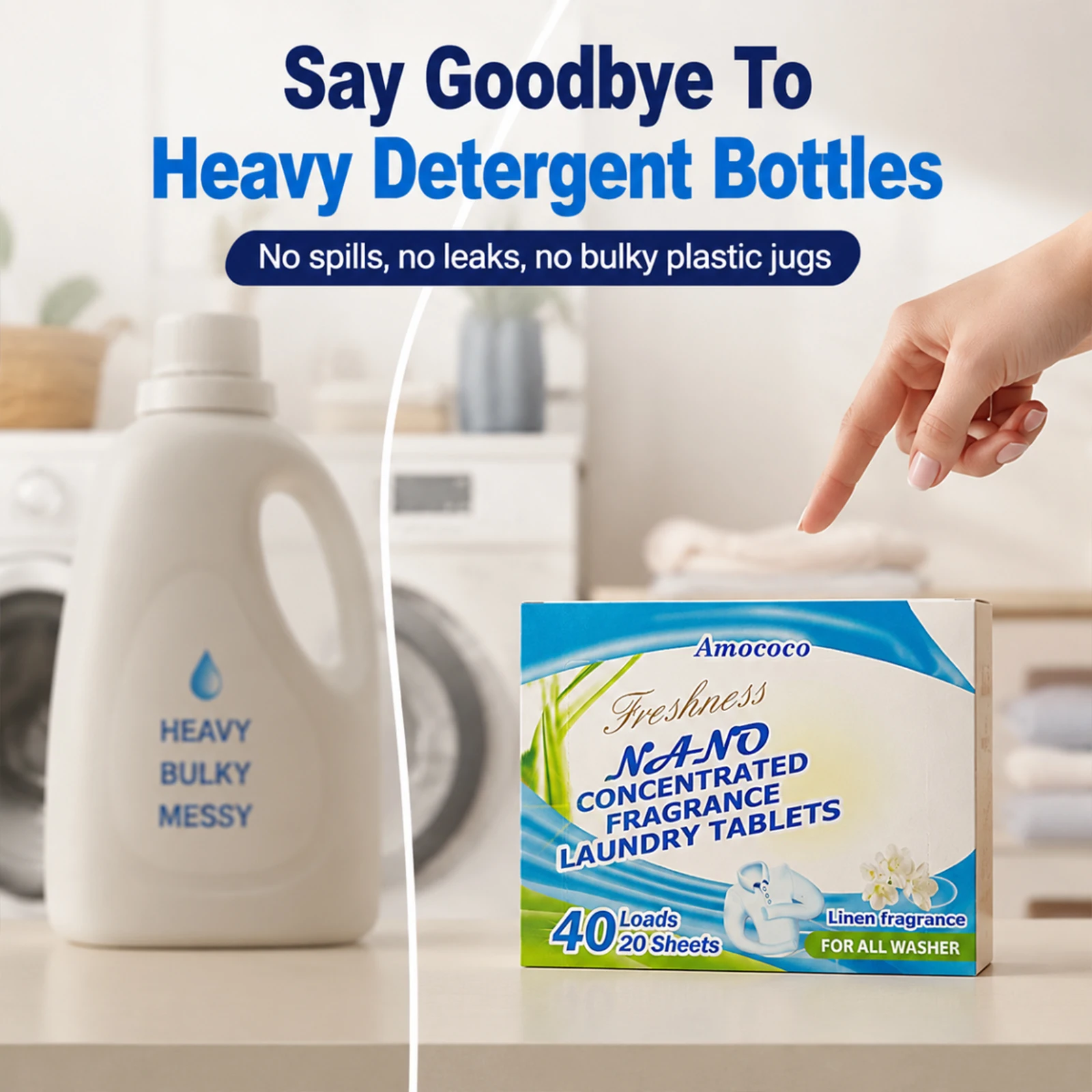 Muti-Pcs Laundry Detergent She - огляд і ціна Laundry Strip Eco