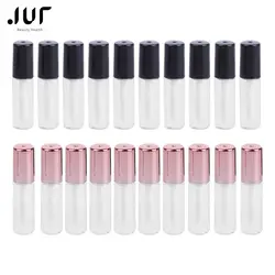 Tube en plastique transparent pour rouge à lèvres, tube de baume, mini échantillon, contenant cosmétique, 10 pièces par lot