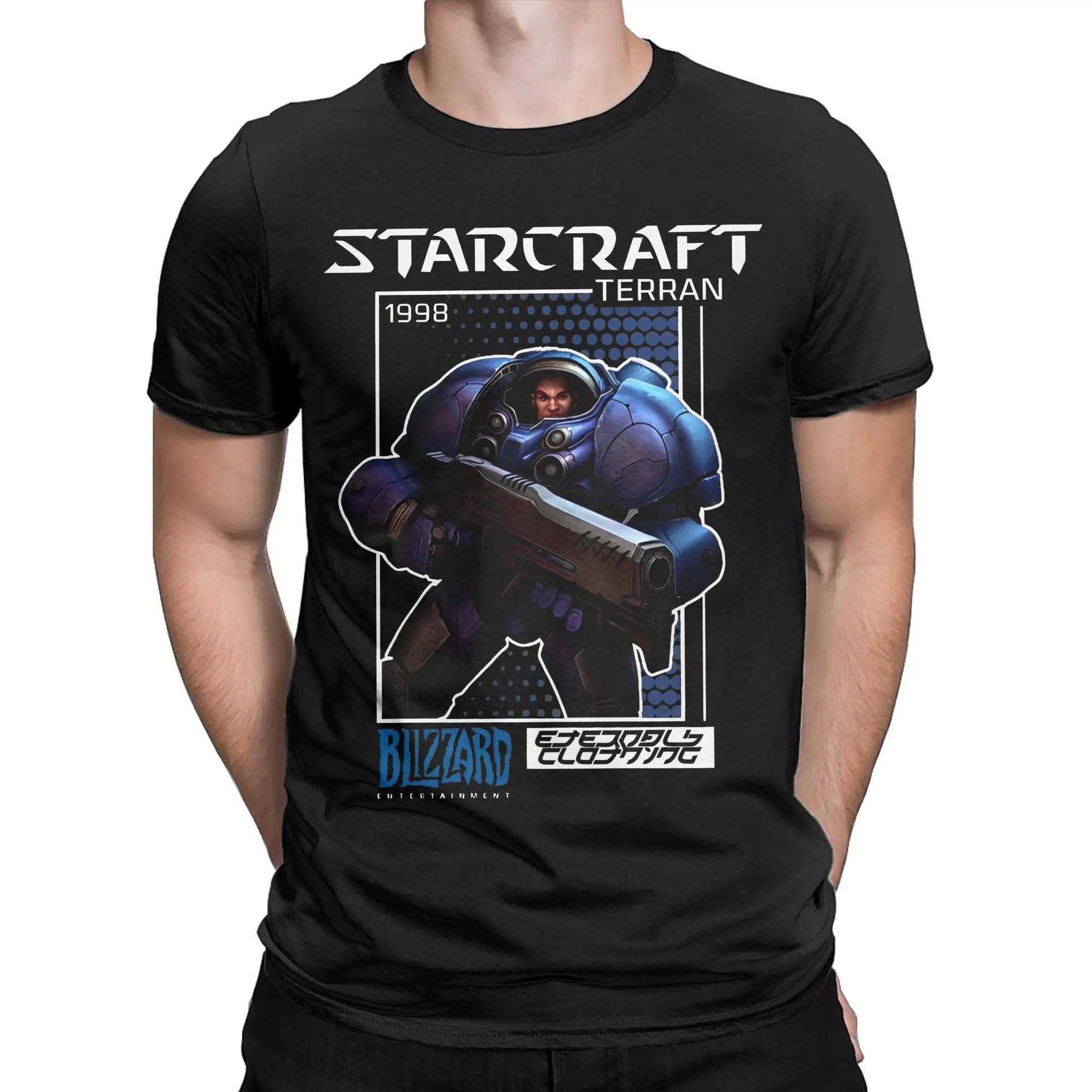 TERRAN StarCraft game  Tee Shirt for Men Women Graphic Printed T Shirts  Cotton Clothing