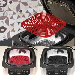 Silicone Air Fryer Liners Reusable Mat For Ninja Ag301 Foodi Air Fryer Heat Resistant Non-Stick Pad For Cake Pans Ovens Steamers