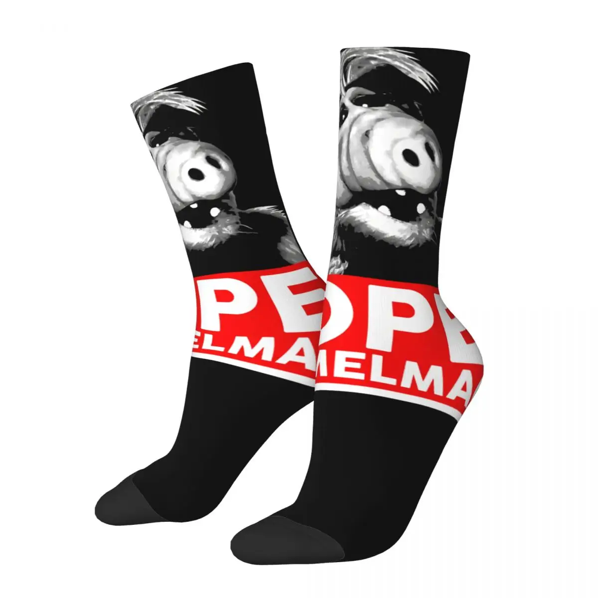 Retro Hope For Melmac Men's Socks ALF The Animated Series Unisex Harajuku Pattern Printed Crazy Crew Sock Gift