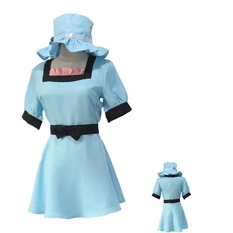 Nuevos juegos Steins Gate disfraces Cosplay Shiina Mayuri Lolita vestido de princesa de sirvienta conjunto completo mujeres niñas fiesta uniforme de Carnaval