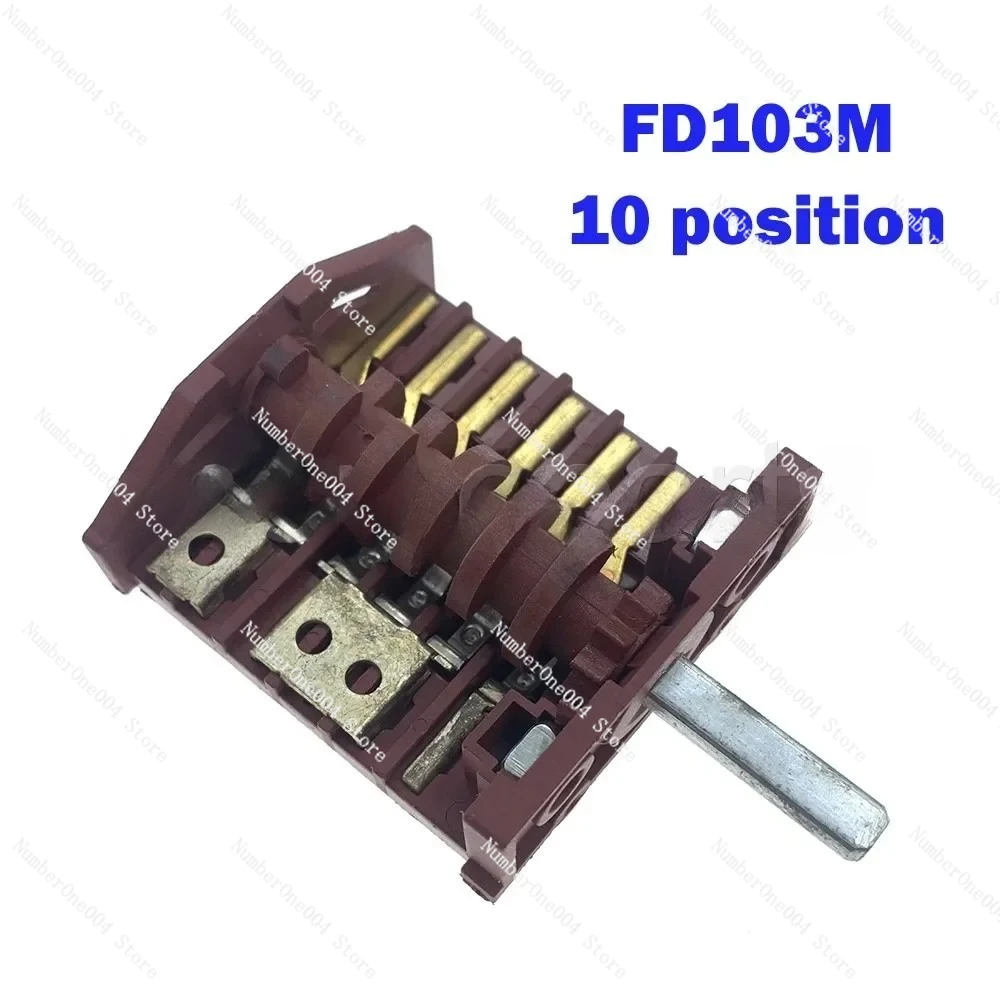 

Oven Spare Parts Function Rotary Selector Switch 10 Position FD103M AC 250V 16A