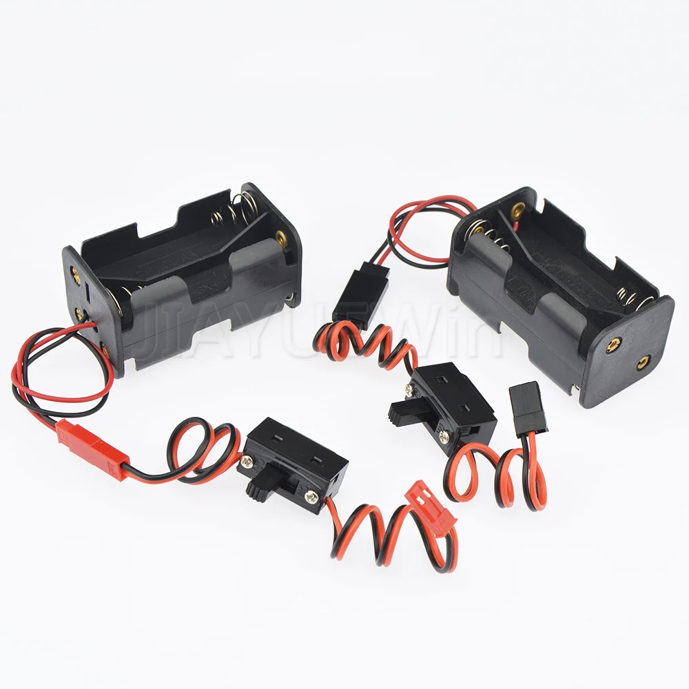 1 قطعة 4 × AA حامل البطارية استقبال صندوق الطاقة/تشغيل/إيقاف التبديل مع Futaba/JR/JST التوصيل ل RC طائرة سيارة قارب DIY بها بنفسك #5