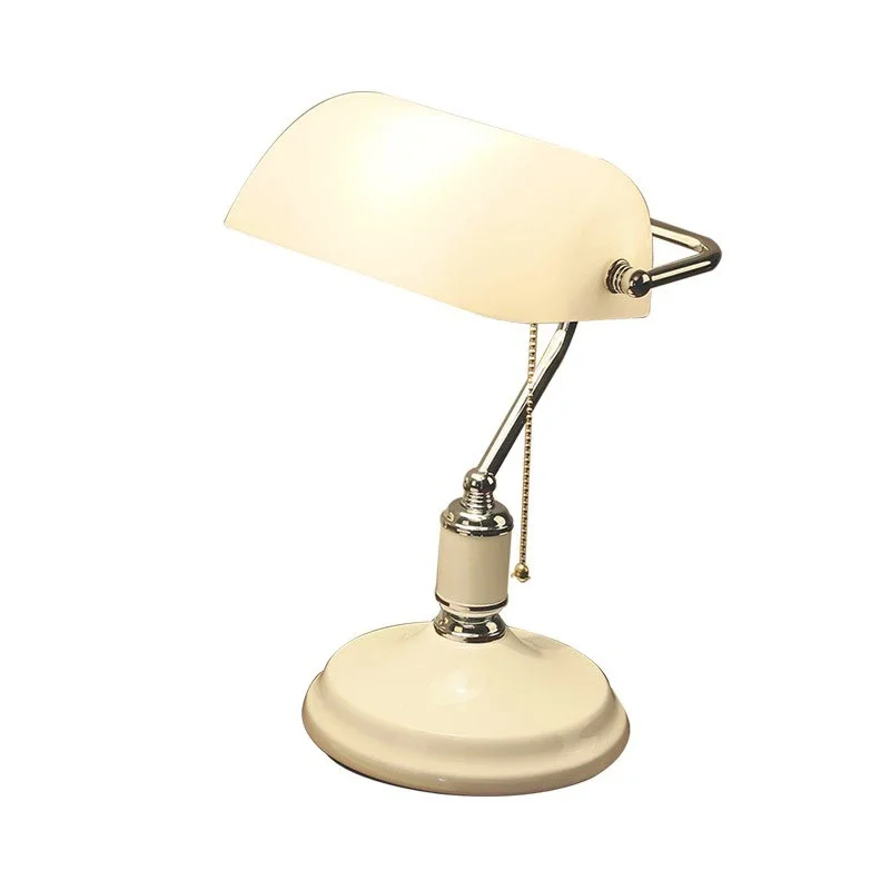 KERWIN 클래식 심플 테이블 램프, 크리에이티브 화이트 디자인, LED 빈티지 유리 조명 장식, 홈 침실, 서재, 사무실 책상